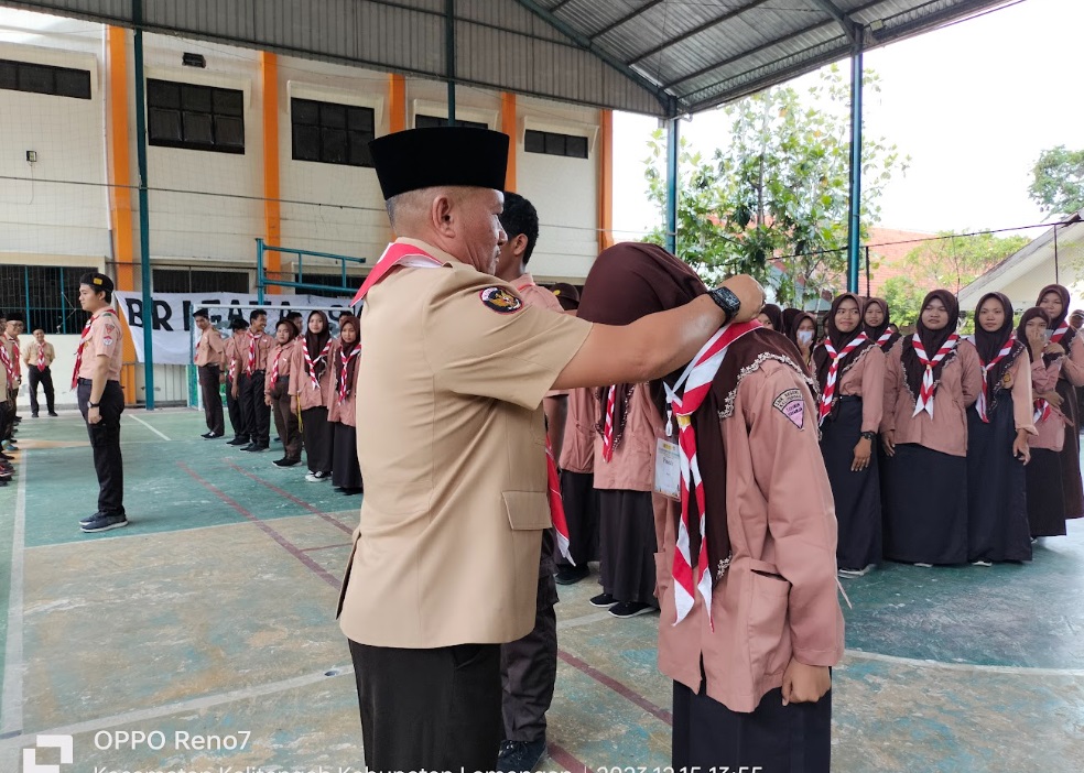 Pelantikan Gladian Bantara Gudep SMK Negeri 1 Kalitengah “Mewujudkan Profil Pelajar Pancasila Melalui Pengalaman TRI SATYA dan DASA DARMA PRAMUKA”