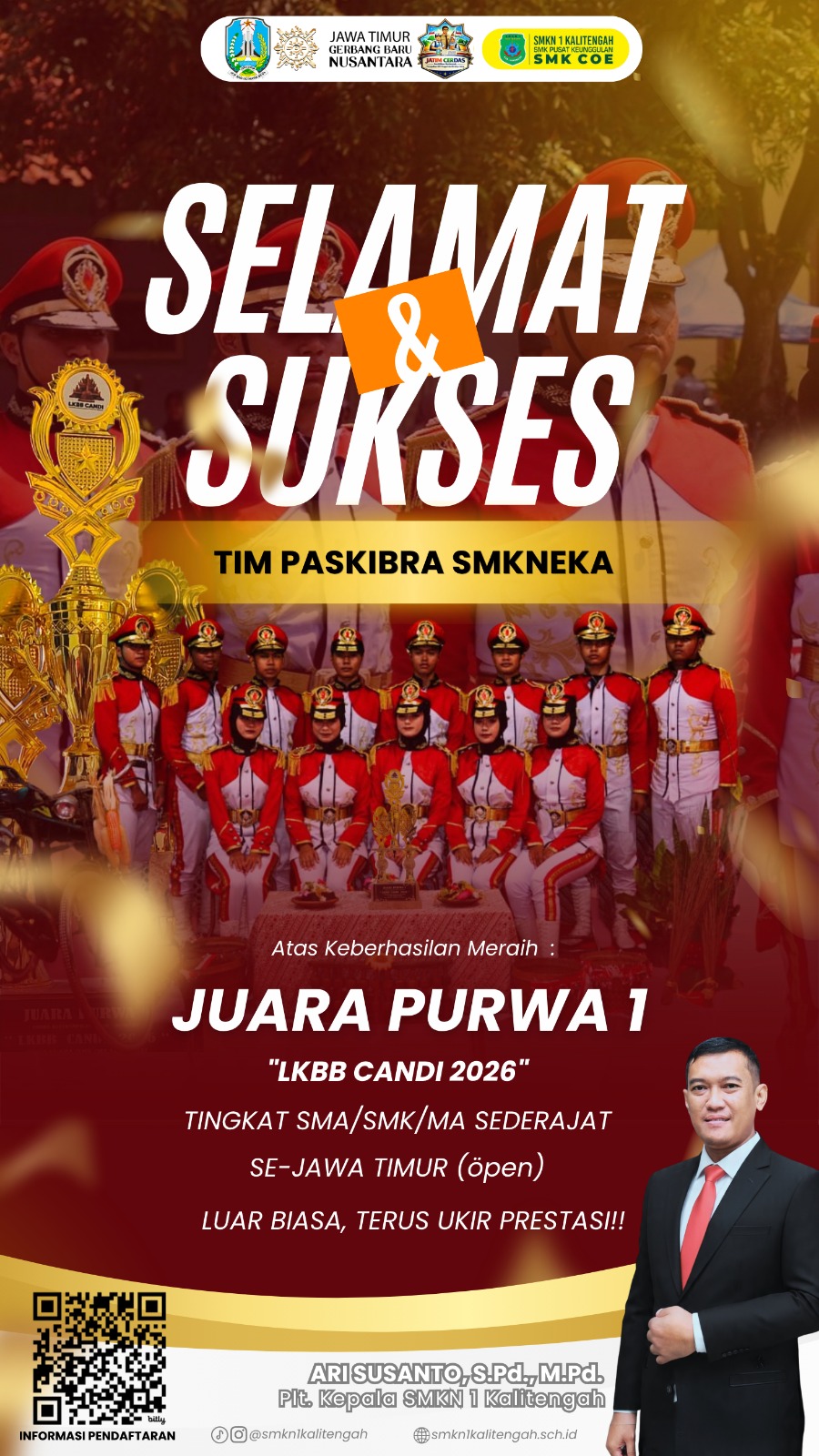 SELAMAT & SUKSES TIM PASKIBRAKA SMKNEKA