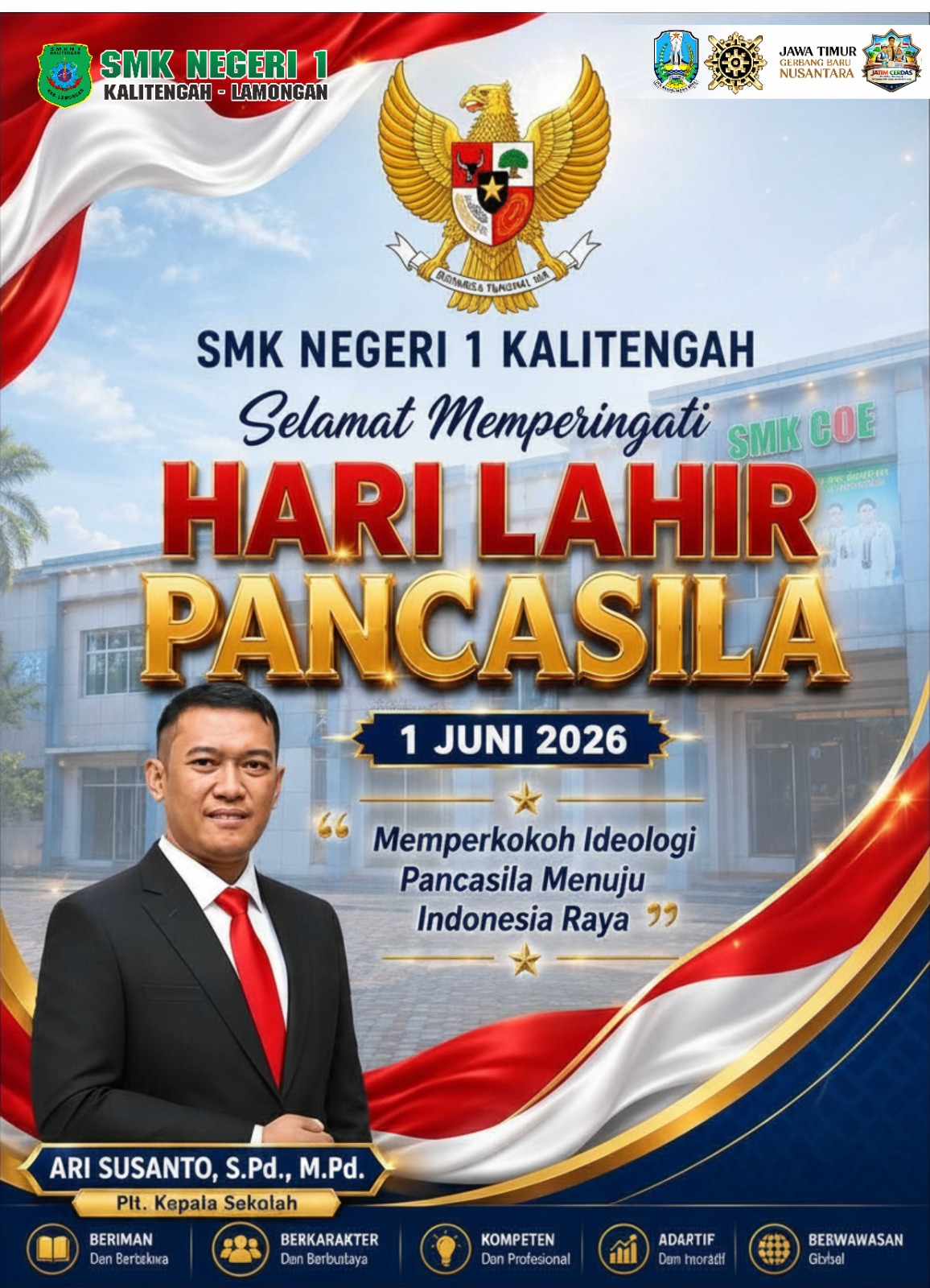 SELAMAT MEMPERINGATI HARI LAHIR PANCASILA