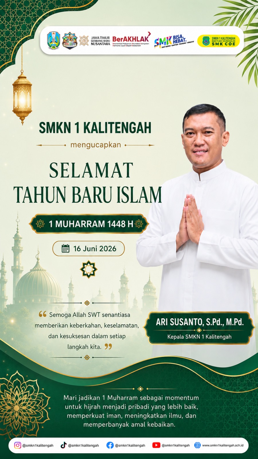 SELAMAT TAHUN BARU ISLAM, 1 MUHARROM 1448 H