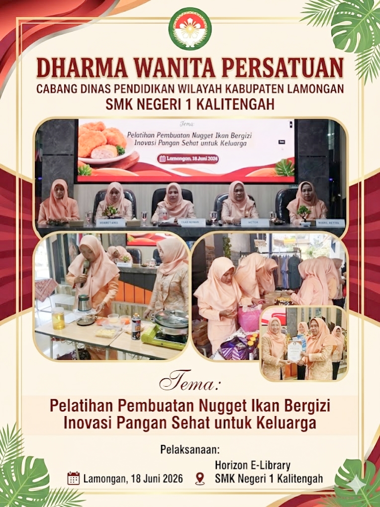 DWP Cabdisdik Wilayah Lamongan Gelar Pelatihan Pembuatan Nugget Ikan di SMK Negeri 1 Kalitengah