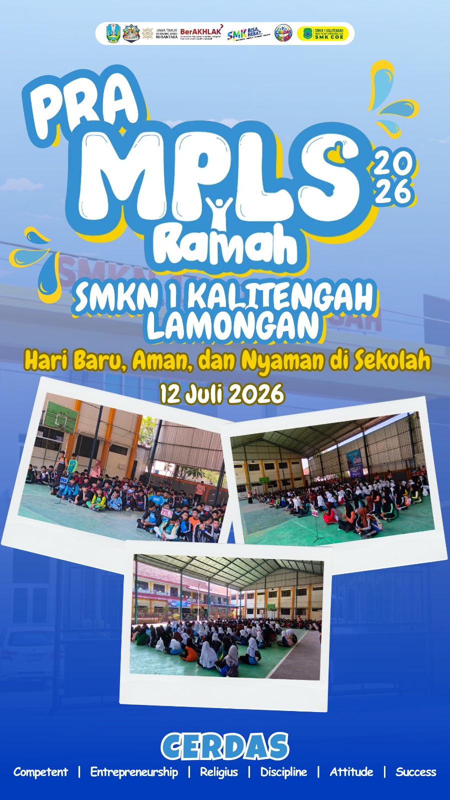Awali Tahun Ajaran Baru, SMKN 1 Kalitengah Lamongan Sukses Gelar Pra MPLS Ramah 2026 yang Edukatif dan Nyaman