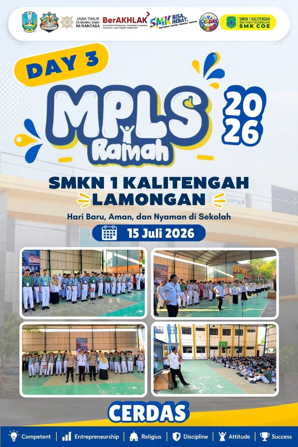 Semangat Hari Ketiga MPLS Ramah 2026 di SMKN 1 Kalitengah Lamongan: Mewujudkan Lingkungan Sekolah yang Aman dan Nyaman