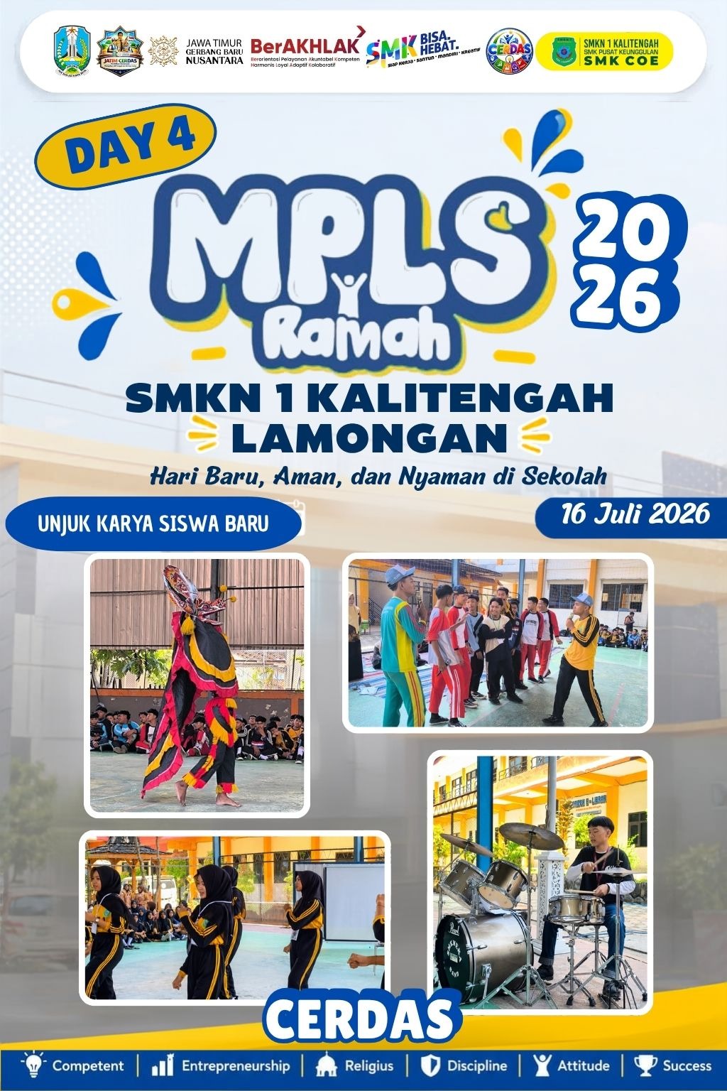 Semarak Hari Ke-4 MPLS Ramah 2026 SMKN 1 Kalitengah: Wadah Kreativitas Melalui Unjuk Karya Siswa Baru