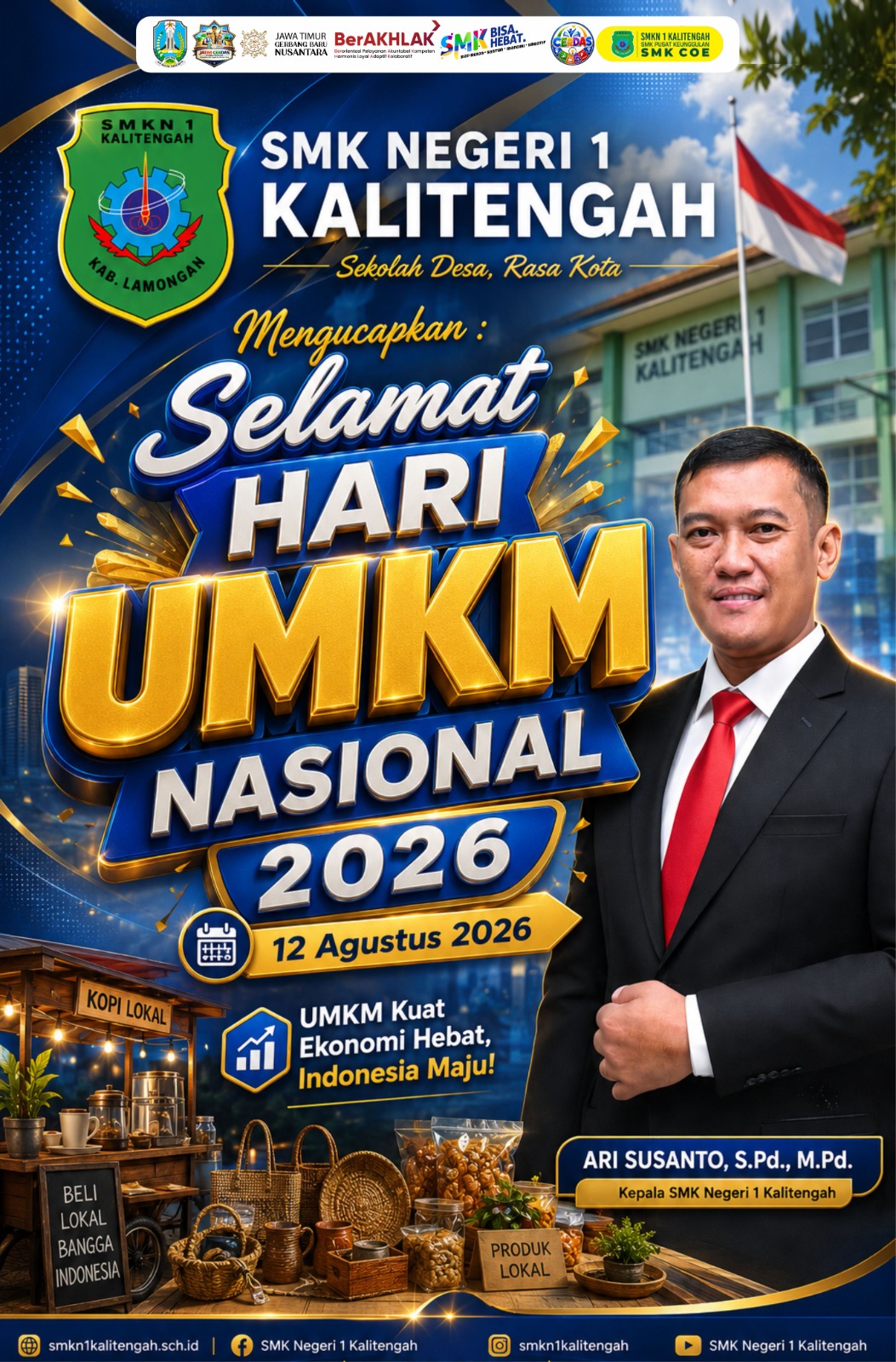 SMK Negeri 1 Kalitengah Mengucapkan Selamat Hari UMKM Nasional 2026