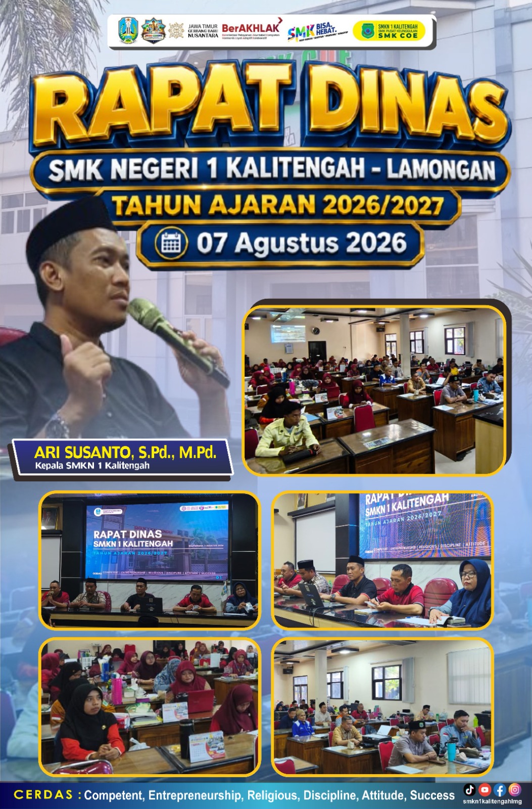 SMK Negeri 1 Kalitengah Gelar Rapat Dinas Awal Tahun Ajaran 2026/2027