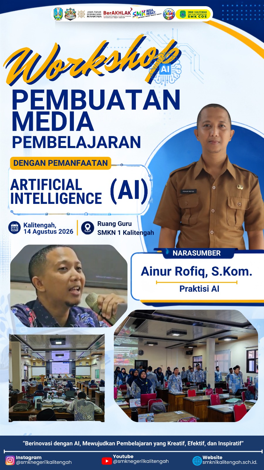 Workshop Pembuatan Media Pembelajaran dengan Pemanfaatan Artificial Intelligence (AI)