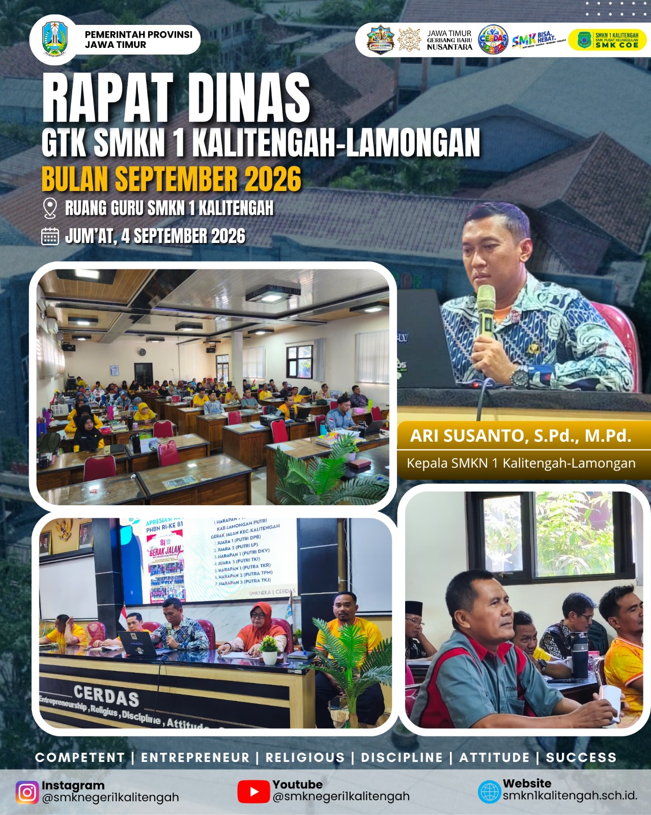 Sinergi Pendidik: SMKN 1 Kalitengah Gelar Rapat Dinas GTK Bulan September 2026