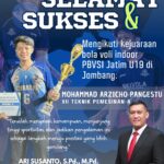 Dukungan Penuh SMKN 1 Kalitengah untuk Mohammad Arzicho Pangestu dalam Kejuaraan Bola Voli Indoor PBVSI Jatim U19 di Jombang